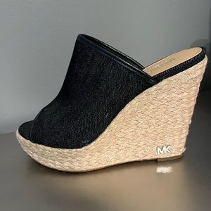 Micheal Kors denim wedge